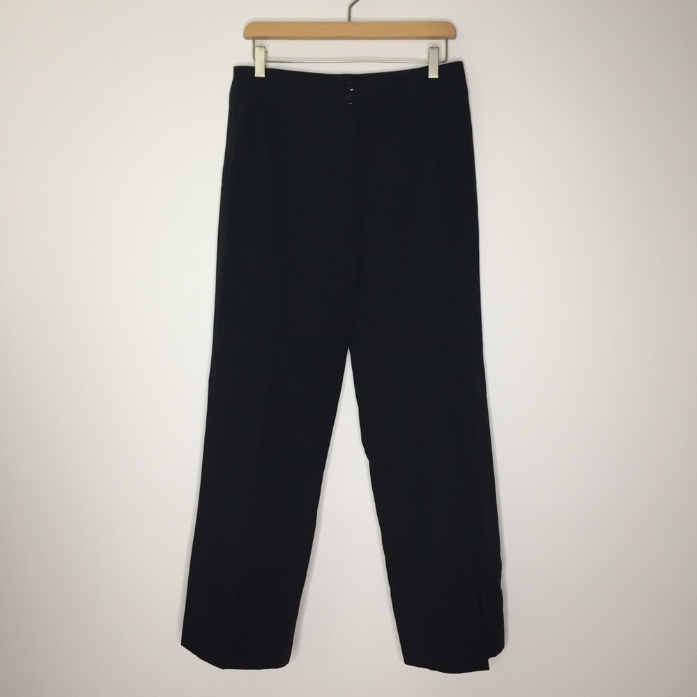 Armani Collezioni Black Wide Leg Dress Pants Size6